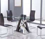 Ultra-modern glass top dining table by Global additional picture 2