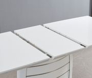 White lacquer dining table w/ extension by Global additional picture 2