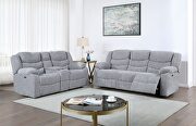 Grey power reclining sofa by Global additional picture 2
