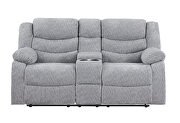 Grey power reclining sofa by Global additional picture 3