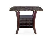 Pub Style Table w/ Wine Bottle Storage by Global additional picture 3