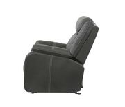 Gray granite microfiber glider recliner by Global additional picture 4