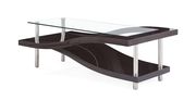 High gloss base / glass top occasional table by Global additional picture 2