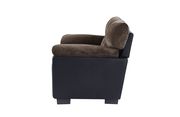SImple affordable two-toned fabric loveseat by Global additional picture 3