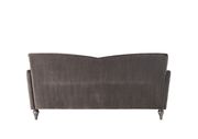Gray velvet sofa in glam style by Global additional picture 5