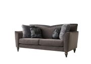 Gray velvet sofa in glam style by Global additional picture 8
