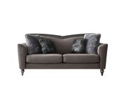 Gray velvet sofa in glam style by Global additional picture 9