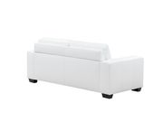 White leatherette affordable sofa by Global additional picture 4