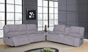 Gray power reclining sofa by Global additional picture 3