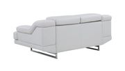Light grey adjustable headrest modern sofa by Global additional picture 6