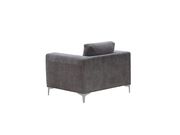 Gray fabric contemporary chair in casual style by Global additional picture 3