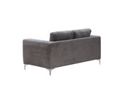 Gray fabric contemporary loveseat in casual style by Global additional picture 3