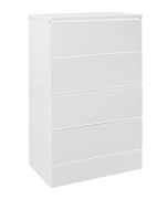 Casual style white rubberwood chest by Global additional picture 3