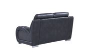 Blance lividity gray leather-like loveseat by Global additional picture 2