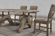 Solid wood casual style dining table in brown by Global additional picture 3