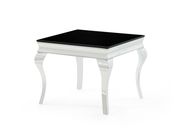 Black / silver queen anne style coffee table by Global additional picture 5