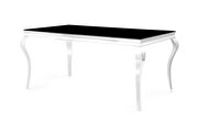 Chrome/black modern dining table additional photo 2 of 1