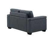 Contemporary urban design gray fabric loveseat by Global additional picture 2