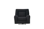 Luxurious black velvet fabric power reclining sofa by Global additional picture 11