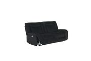 Luxurious black velvet fabric power reclining sofa by Global additional picture 7