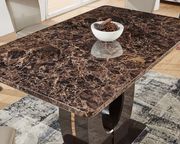 Casual marble top pub-style dining table by Glory additional picture 2