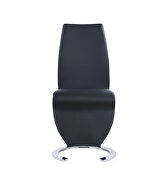 Futuristic design z-shaped chair in black by Global additional picture 3
