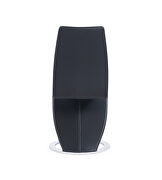 Futuristic design z-shaped chair in black by Global additional picture 6