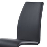 Futuristic design z-shaped chair in black by Global additional picture 8