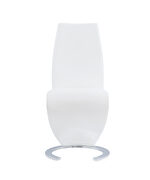 Futuristic design z-shaped chair in white by Global additional picture 3