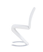 Futuristic design z-shaped chair in white by Global additional picture 5