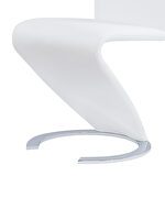 Futuristic design z-shaped chair in white by Global additional picture 7
