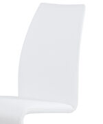Futuristic design z-shaped chair in white by Global additional picture 8