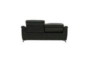 Dark grey contrast leather gel power reclining sofa by Global additional picture 9