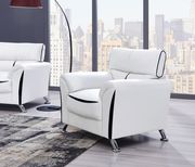 White pvc casual style affordable sofa by Global additional picture 3