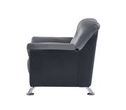 Black/gray bonded leather chair chair by Global additional picture 2