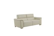 Textured white leather gel sofa by Global additional picture 6