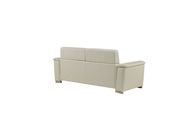Textured white leather gel sofa by Global additional picture 8