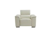 Blanche white leather gel contemporary chair by Global additional picture 4