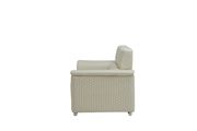 Blanche white leather gel contemporary loveseat by Global additional picture 3