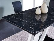 Black marble top counter height dining table by Global additional picture 2