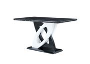 Black marble top counter height dining table by Global additional picture 4