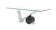 V-chromed based ultra-modern dining table by Global additional picture 4