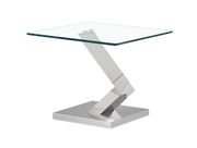 Silver geometric style base cocktail table by Global additional picture 4