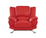 Red bonded leather chair by Global additional picture 2
