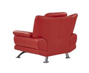 Red bonded leather chair by Global additional picture 3