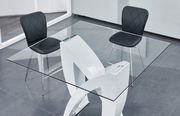 Square glass top counter height table by Global additional picture 2