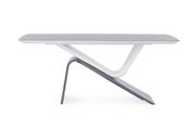 Two-toned gray contemporary dining table by Global additional picture 4