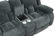 Green chennille upholstery manual reclining sofa by Galaxy additional picture 14