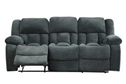 Green chennille upholstery manual reclining sofa by Galaxy additional picture 16