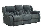 Green chennille upholstery manual reclining sofa by Galaxy additional picture 17